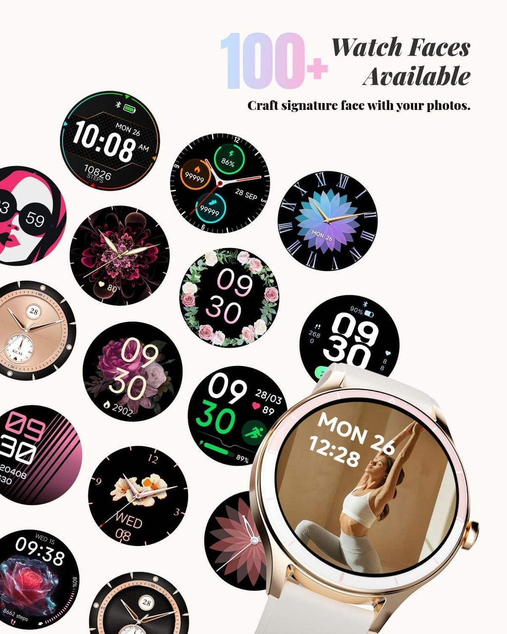 TOOBUR Women’s Smart Watch with Bluetooth Calling