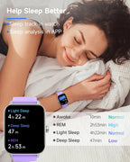 TOOBUR Alexa Smartwatch, Bluetooth Calling, Fitness Tracking, IP68 Waterproof