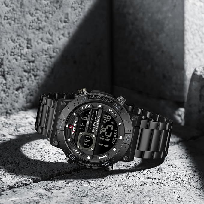 NAVIFORCE Men’s Business Chronograph Stainless Steel Quartz Watch