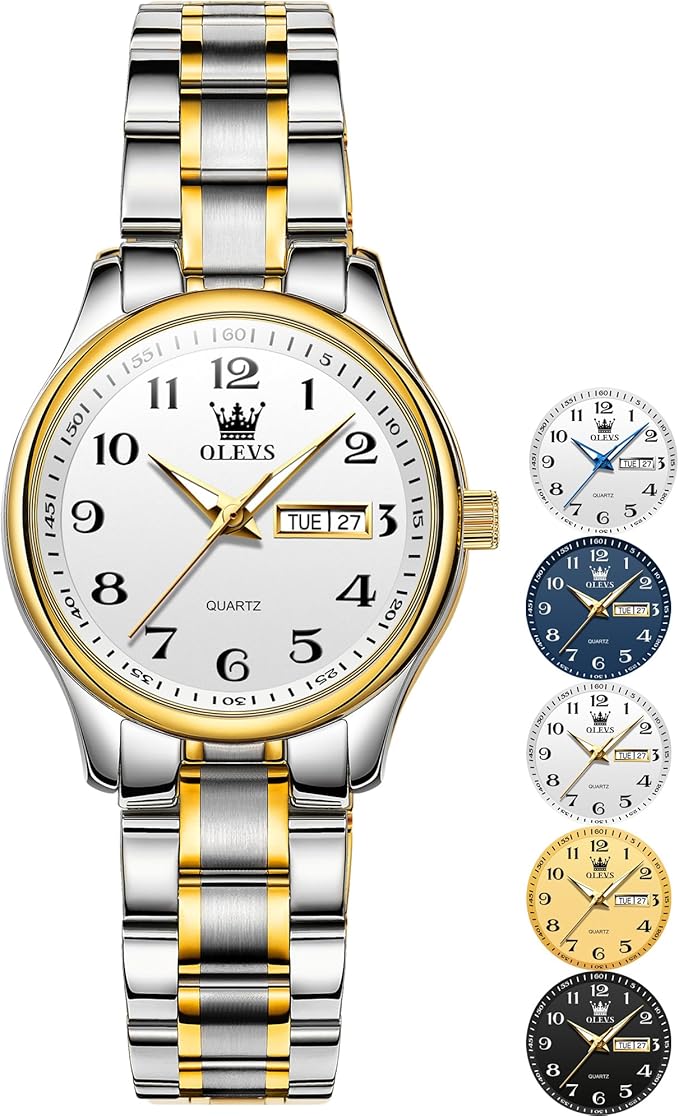 OLEVS Stainless Steel Waterproof Elegant Analog Watch