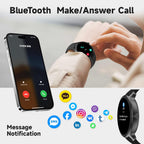 Smart Watch for Men & Women – Bluetooth Calling, HD Touchscreen, Fitness Tracker, AI + Health Monitoring
