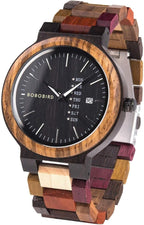 Natural Colorful Handmade Wooden Watch for Men