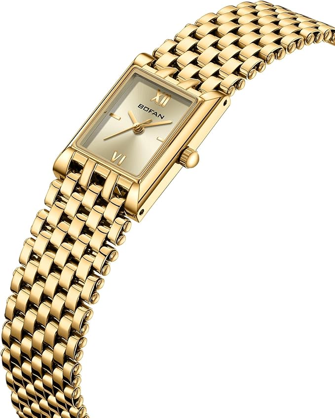 BOFAN Women’s Stainless Steel Waterproof Quartz Watch