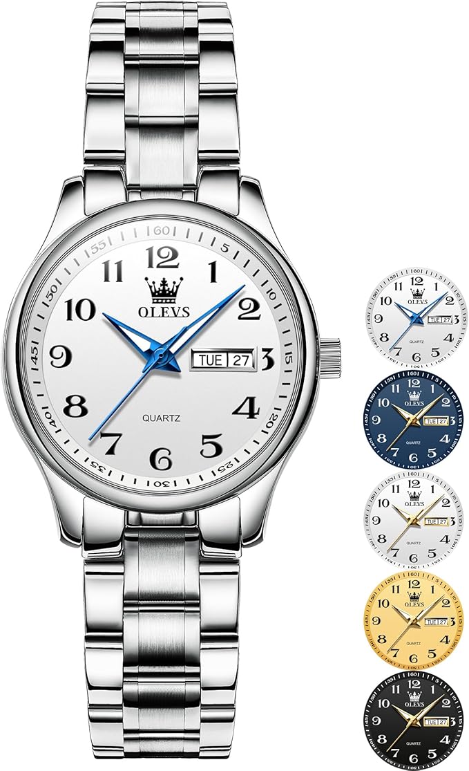OLEVS Stainless Steel Waterproof Elegant Analog Watch