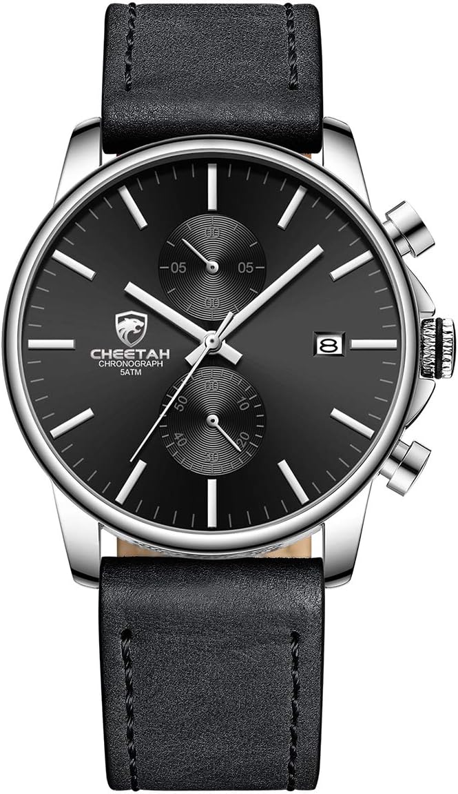 GOLDEN HOUR Men’s Quartz Chronograph Watch – Black