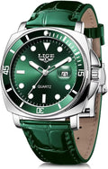 Men’s Quartz Watch – Stainless Steel, Big Face, Luminous, Date