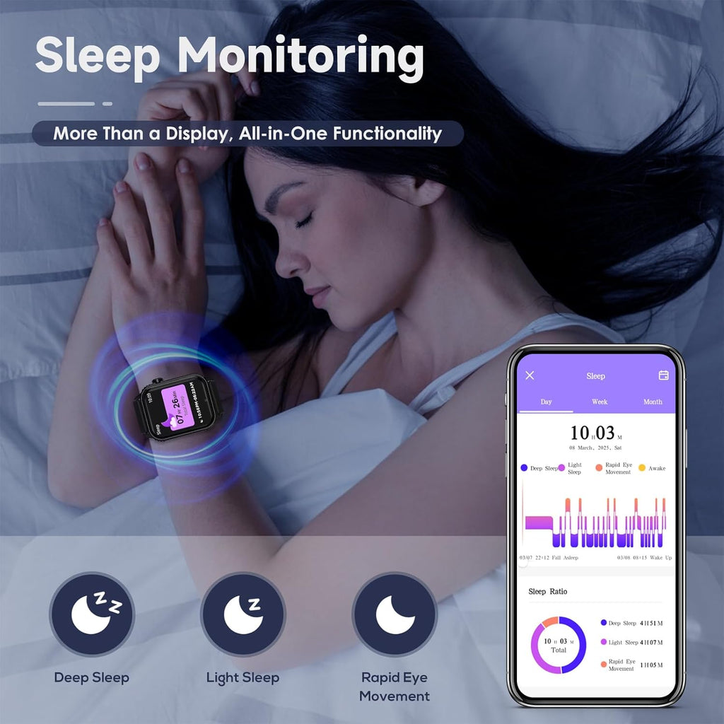 Men’s Smartwatch 120+ Sports Modes – HD Touchscreen, Fitness & Bluetooth