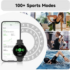 Smart Watch with Bluetooth Calling, HD Touchscreen & Fitness Tracking