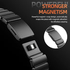Luxury Titanium Silicone Apple Watch Band – Dual-Layer, Magnetic Clasp