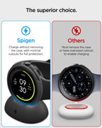 Spigen Pixel Watch 4 Case + Charger Stand, Liquid Air 45mm, Matte Black