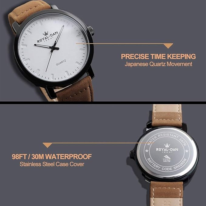 Men’s Stainless Steel Quartz Chronograph Waterproof Watch
