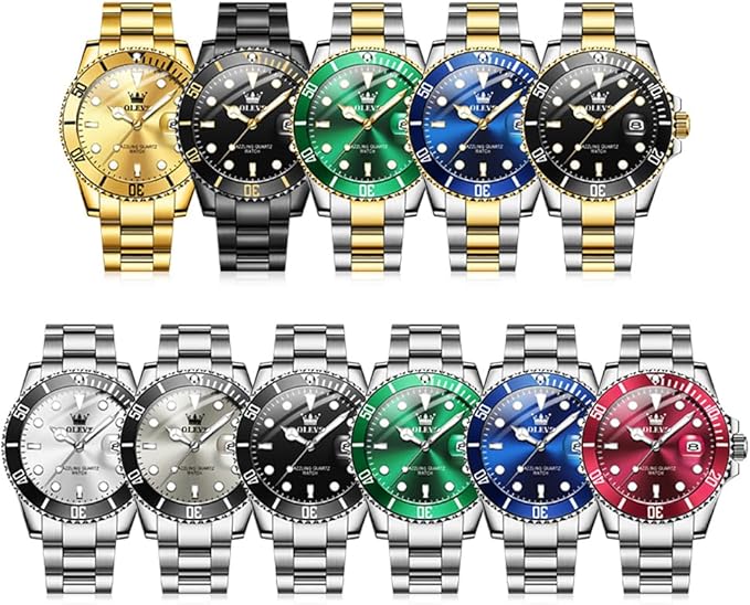 OLEVS Men’s Luxury Quartz Watch with Date