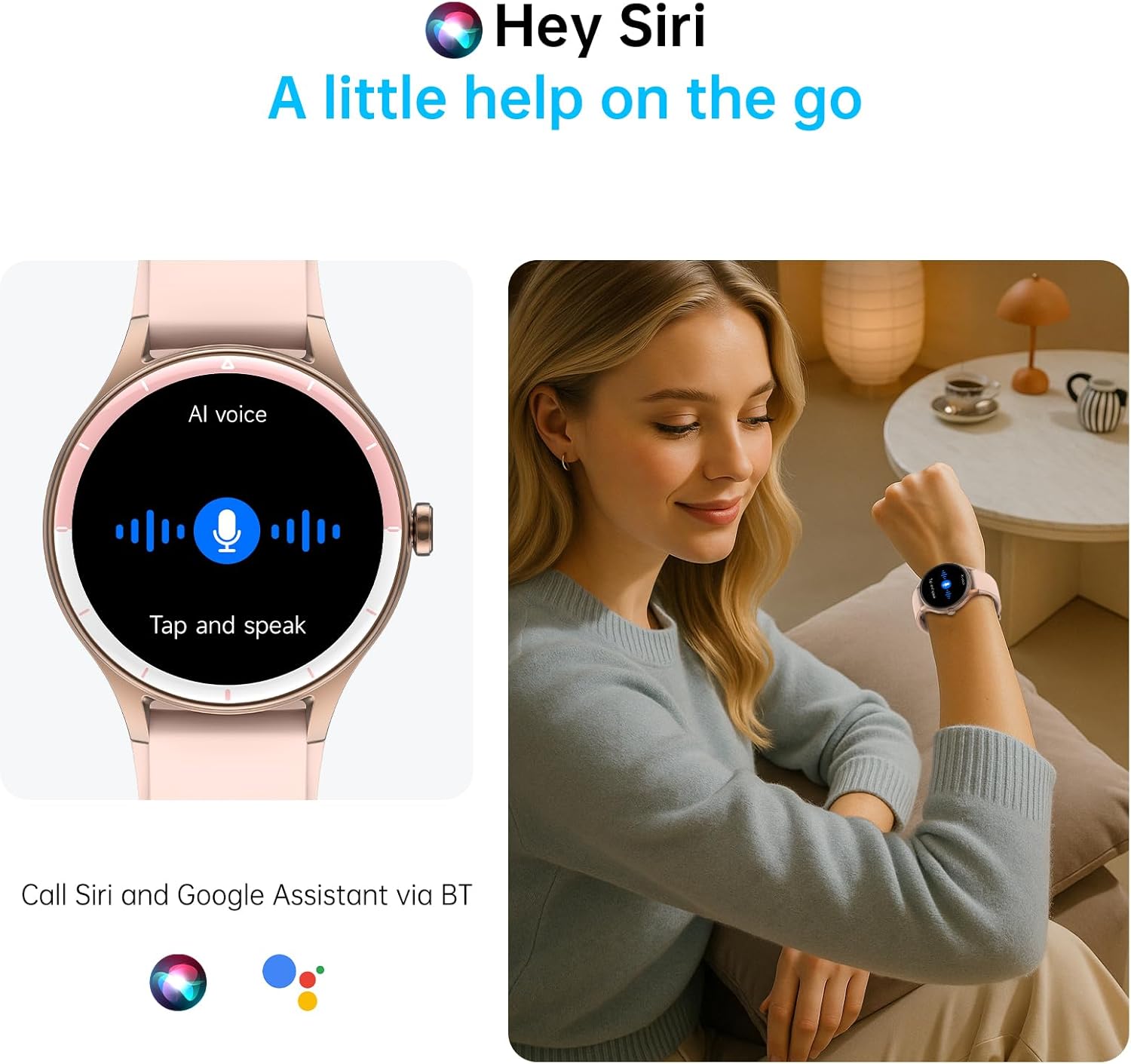 Smart Watch for Men & Women with Bluetooth Calling