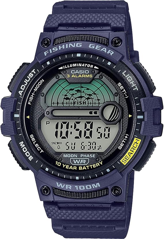 Casio Men’s Fishing Timer Quartz Watch – Resin Strap