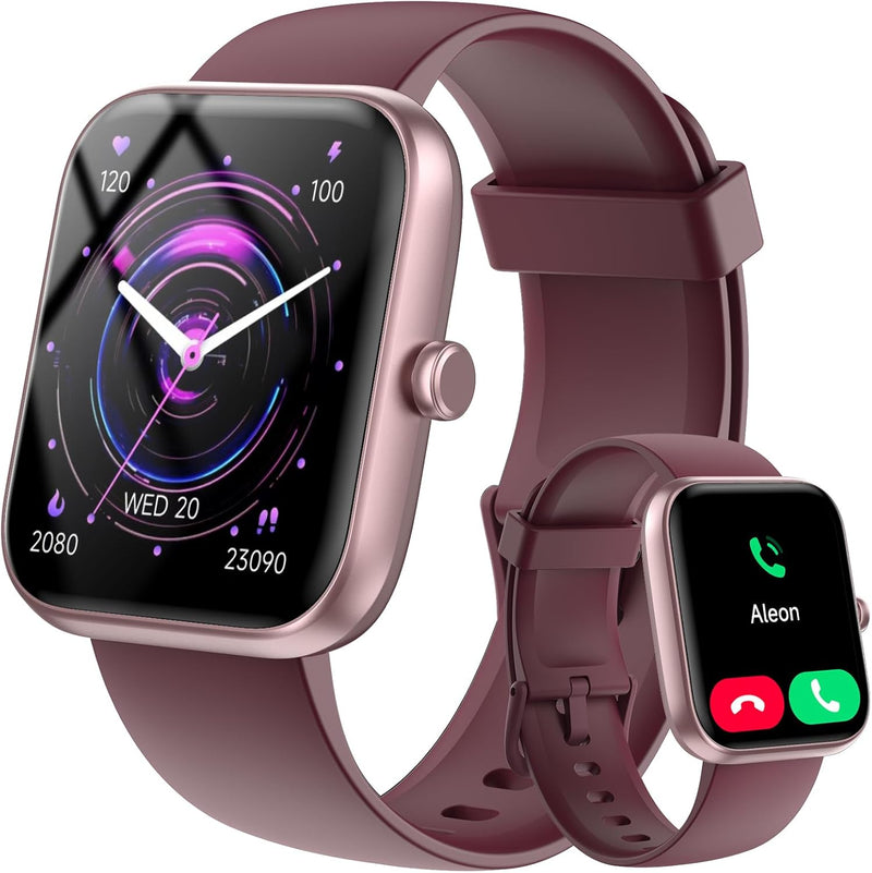 Bluetooth Smartwatch for Men & Women Fitness Tracker with Heart Rate, Sleep Monitor & Waterproof Design (Android/iOS Compatible)