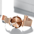 CIVO Women’s Analog Quartz Watch – Waterproof, Stainless Steel Mesh Strap, Diamond Dial