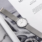 BUREI Men’s Ultra Thin Quartz Analog Watch – Minimalist Stainless Steel Design