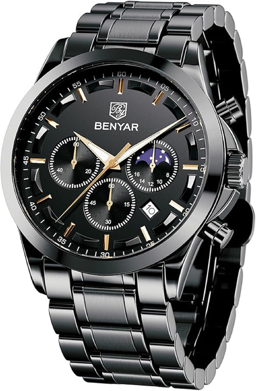 BENYAR Men’s Chronograph Stainless Steel Quartz Watch