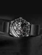 Men’s Automatic Mechanical Business Watch with Stainless Steel Bracelet