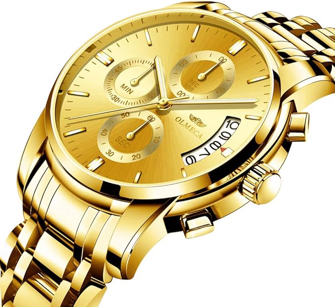 Luxury Stainless Steel Business Casual Watch Elegant Quartz Analog Timepiece