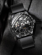 Men’s Automatic Mechanical Business Watch with Stainless Steel Bracelet