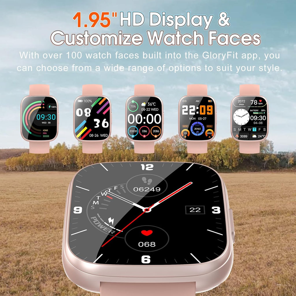 Men & Women Smartwatch – Bluetooth Call, Fitness Tracker, 110+ Sports Modes, HD Touchscreen