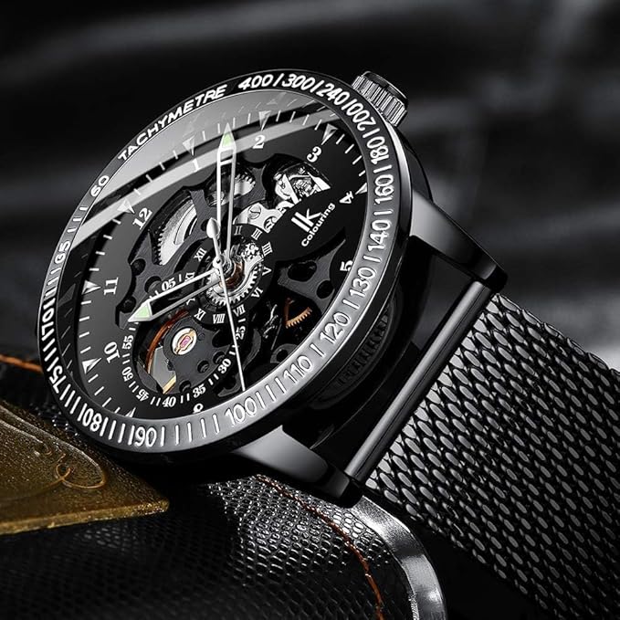 Men’s Automatic Mechanical Business Watch with Stainless Steel Bracelet