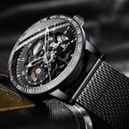 Men’s Automatic Mechanical Business Watch with Stainless Steel Bracelet