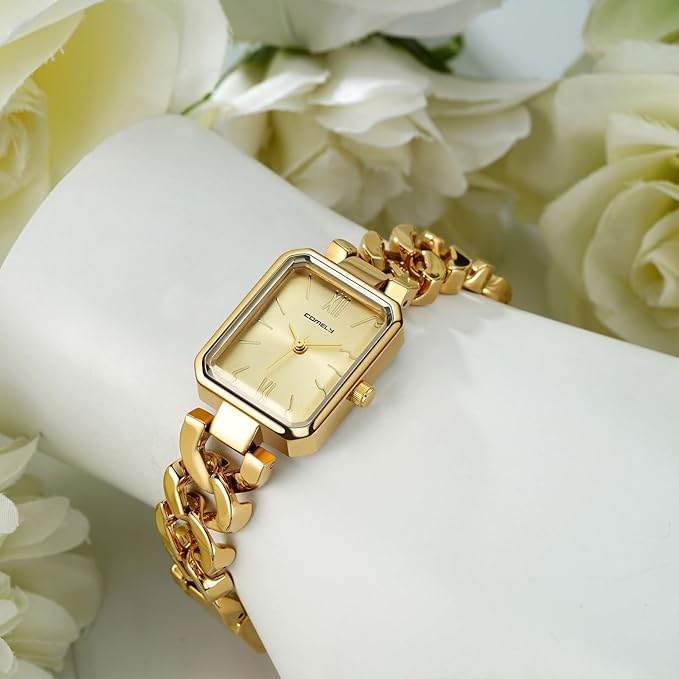 CIVO Women’s Gold & Silver Wrist Watch (Quartz Analog, Stainless Steel)
