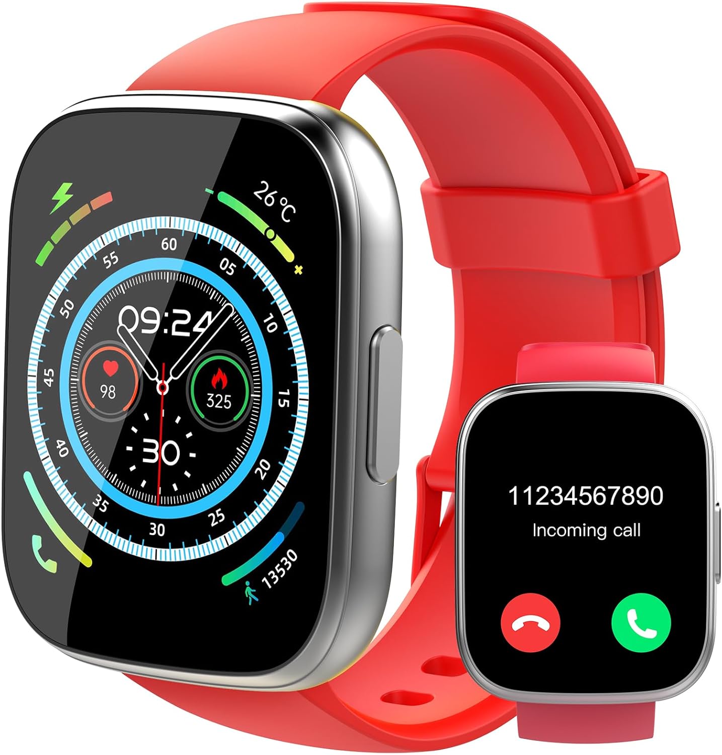 Men & Women Smartwatch – Bluetooth Call, Fitness Tracker, 110+ Sports Modes, HD Touchscreen