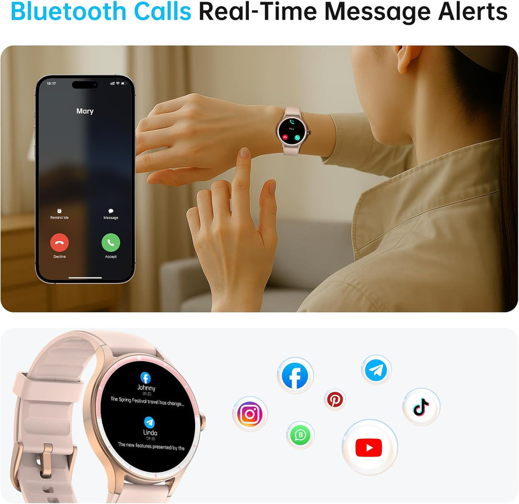 Smart Watch for Men & Women with Bluetooth Calling