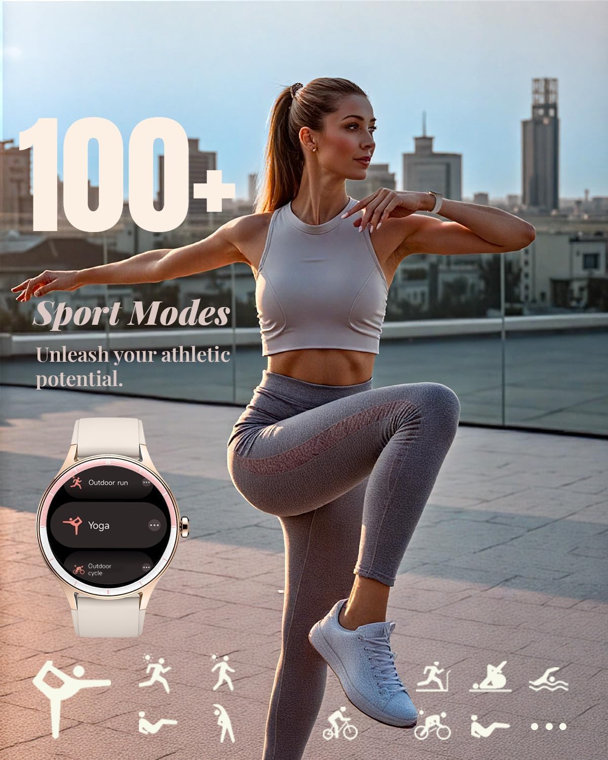 TOOBUR Women’s Smart Watch with Bluetooth Calling