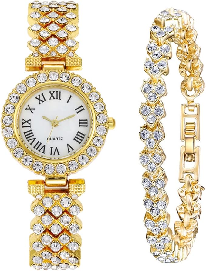 CdyBox Elegant Diamond Bracelet Women’s Quartz Watch