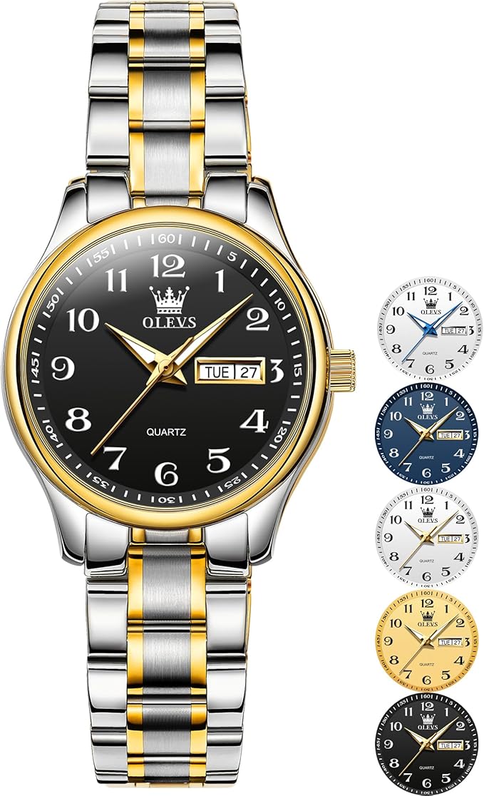 OLEVS Stainless Steel Waterproof Elegant Analog Watch