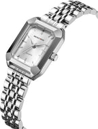 GOLDEN HOUR Women’s Rectangular Quartz Watch Gold Tone Stainless Steel Bracelet