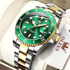 OLEVS Men’s Big Face Stainless Steel Quartz Watch – Day Date