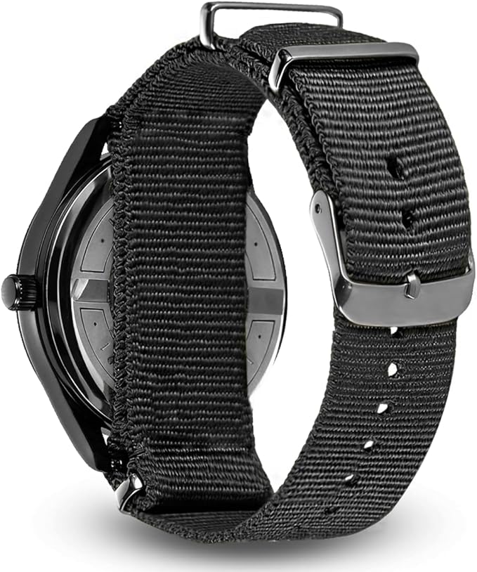 LIGE Men’s Military Sports Watch – 41mm Analog, Nylon Band, Waterproof