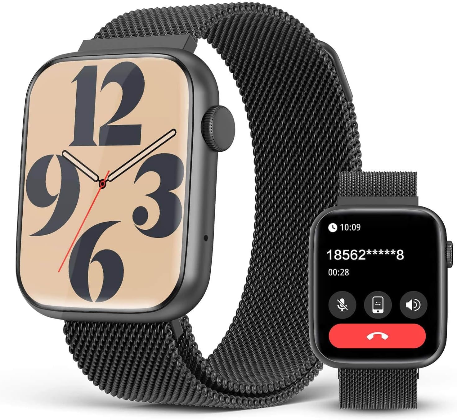 Smartwatch Bluetooth Calls, 1.9" HD Screen, 24/7 Health Monitoring
