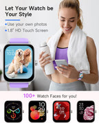 TOOBUR Alexa Smartwatch, Bluetooth Calling, Fitness Tracking, IP68 Waterproof