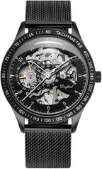 Men’s Automatic Mechanical Business Watch with Stainless Steel Bracelet