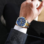 MEGALITH Men’s Stainless Steel Chronograph Quartz Watch – Waterproof, Date