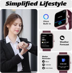 Smart Watch with Alexa, Bluetooth Calling & Fitness Tracking