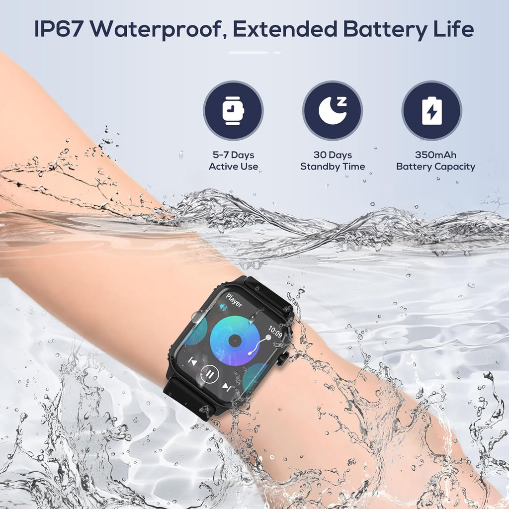 Men’s Smartwatch 120+ Sports Modes – HD Touchscreen, Fitness & Bluetooth
