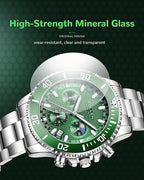 SOLLEN Men’s Chronograph Waterproof Stainless Steel Quartz Watch