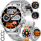 Military Smart Watch for Men – 1.7” Display, Bluetooth Call, 114 Sports Modes
