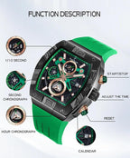 Men’s Sport Quartz Watch – Waterproof Chronograph