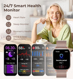 Women's Smartwatch with Call Function & Health Tracking (Iaret, Rose Gold)