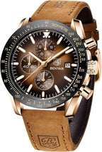 BENYAR Chronograph Leather Watch - Gifts for Men