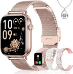 Women's Smartwatch with Call Function & Health Tracking (Iaret, Rose Gold)