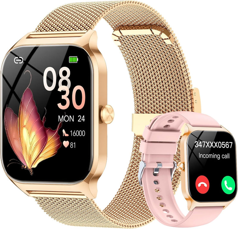 Fitness Tracker Smart Watch Heart Rate, SpO₂, Sleep & Activity Monitor Compatible with Android & iOS